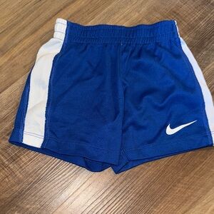 Nike Kids Royal Blue Shorts with White Stripes